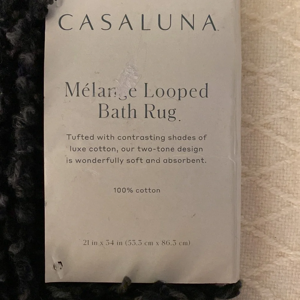 Casaluna Mélange Looped Bath Rug Final Markdown-